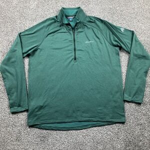 Eddie Bauer Jacket Extra Large First Ascent 1/4 Zip Thermal Air High Route Grid